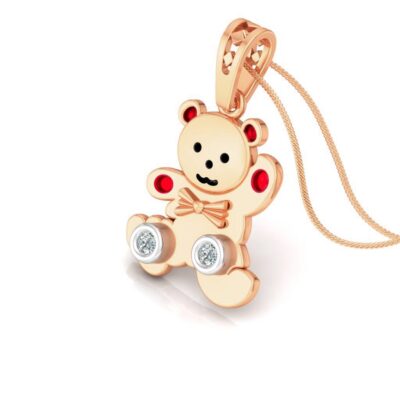 PLAYFUL DELIGHT DIAMOND AND ENAMEL PENDANT
