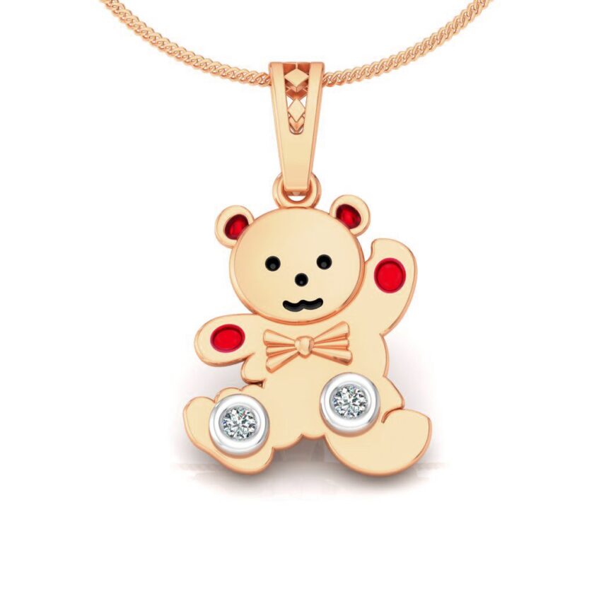 PLAYFUL DELIGHT DIAMOND AND ENAMEL PENDANT - Image 2