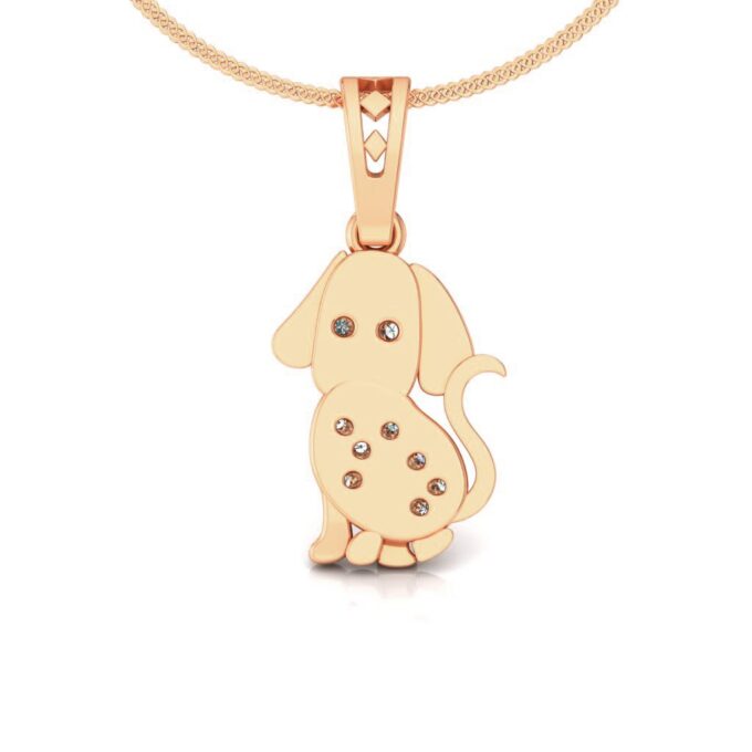 CURIOUS PUP DIAMOND PENDANT
