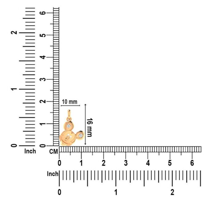 MICKEY BRILLIANCE DIAMOND PENDANT