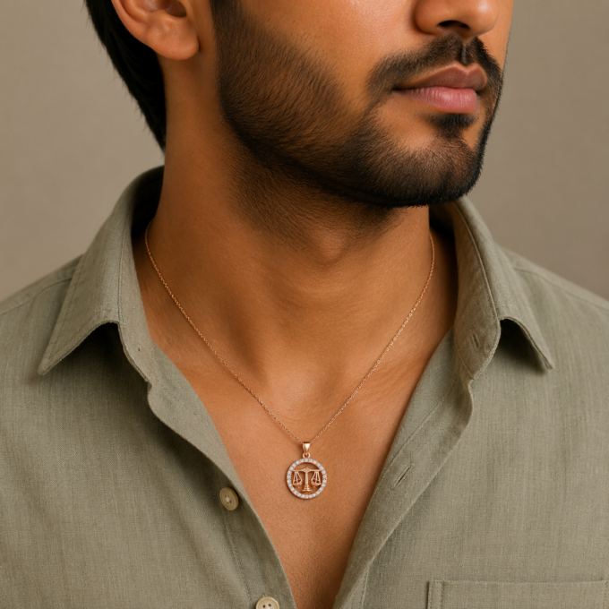 Libra Diamond Pendant