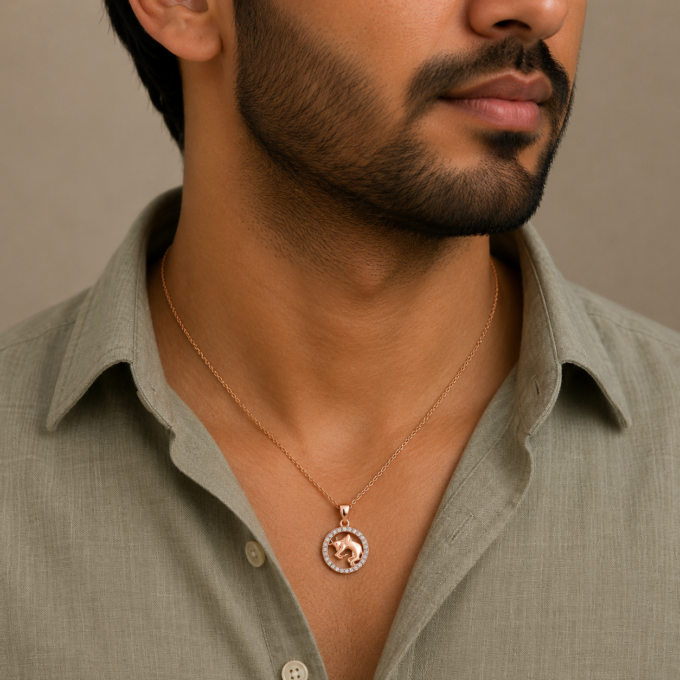 Taurus Diamond Pendant