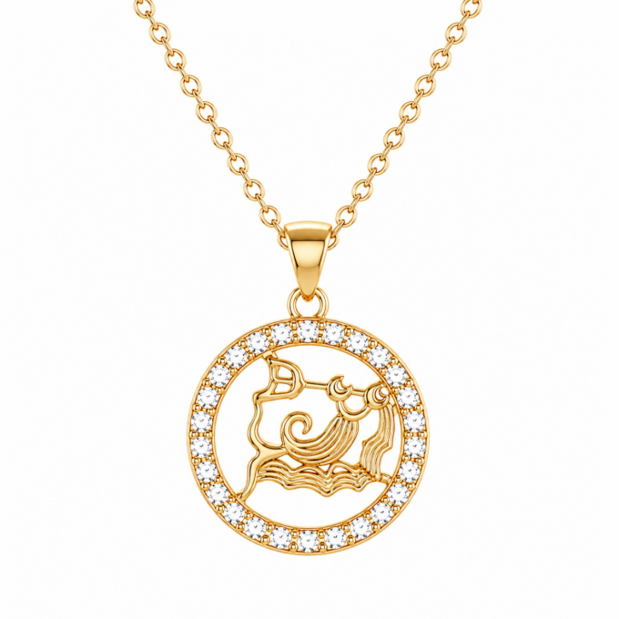 Aquarius Diamond Pendant
