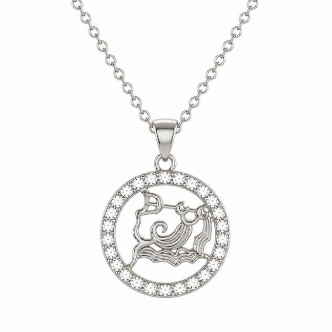 Aquarius Diamond Pendant
