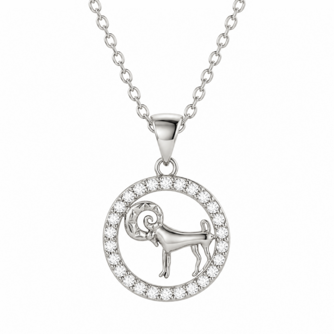 Aries Diamond Pendant