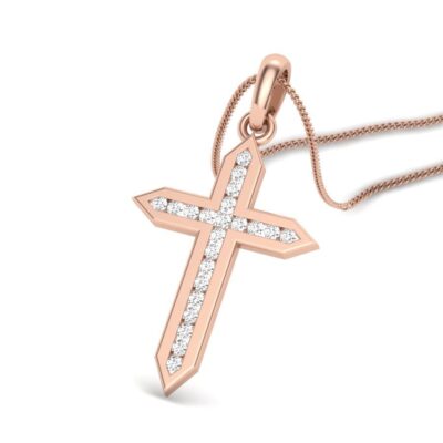 SUBTLE BRILLIANCE CROSS DIAMOND PENDANT