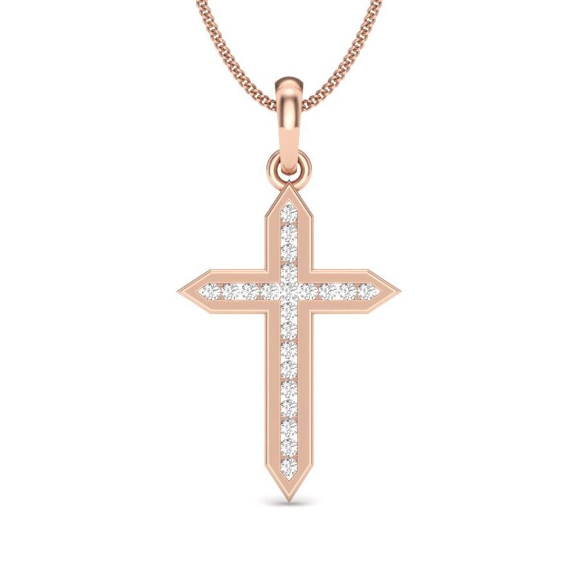 SUBTLE BRILLIANCE CROSS DIAMOND PENDANT - Image 2