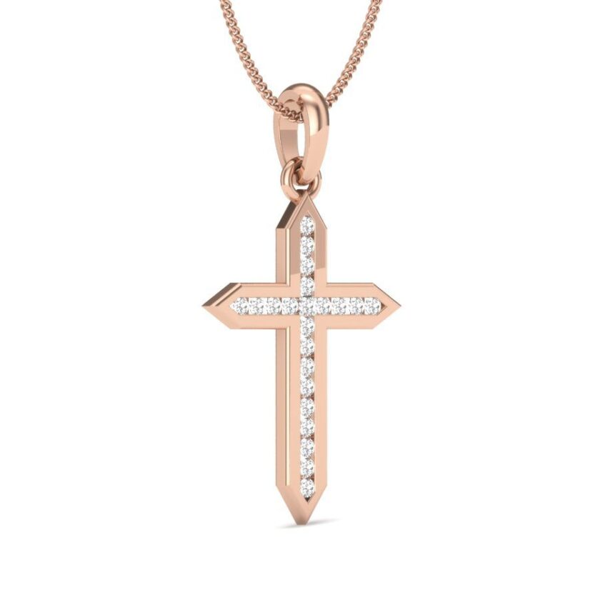 SUBTLE BRILLIANCE CROSS DIAMOND PENDANT - Image 3