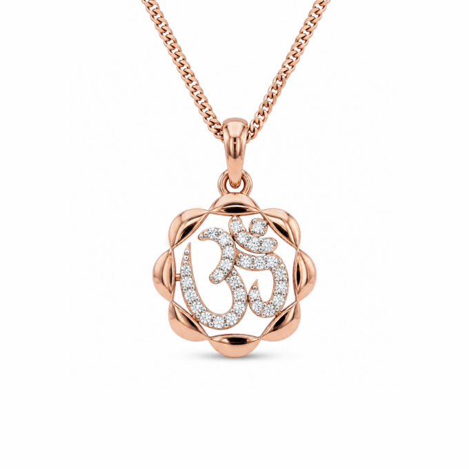 RADIANT CIRCLE OF OM PENDANT