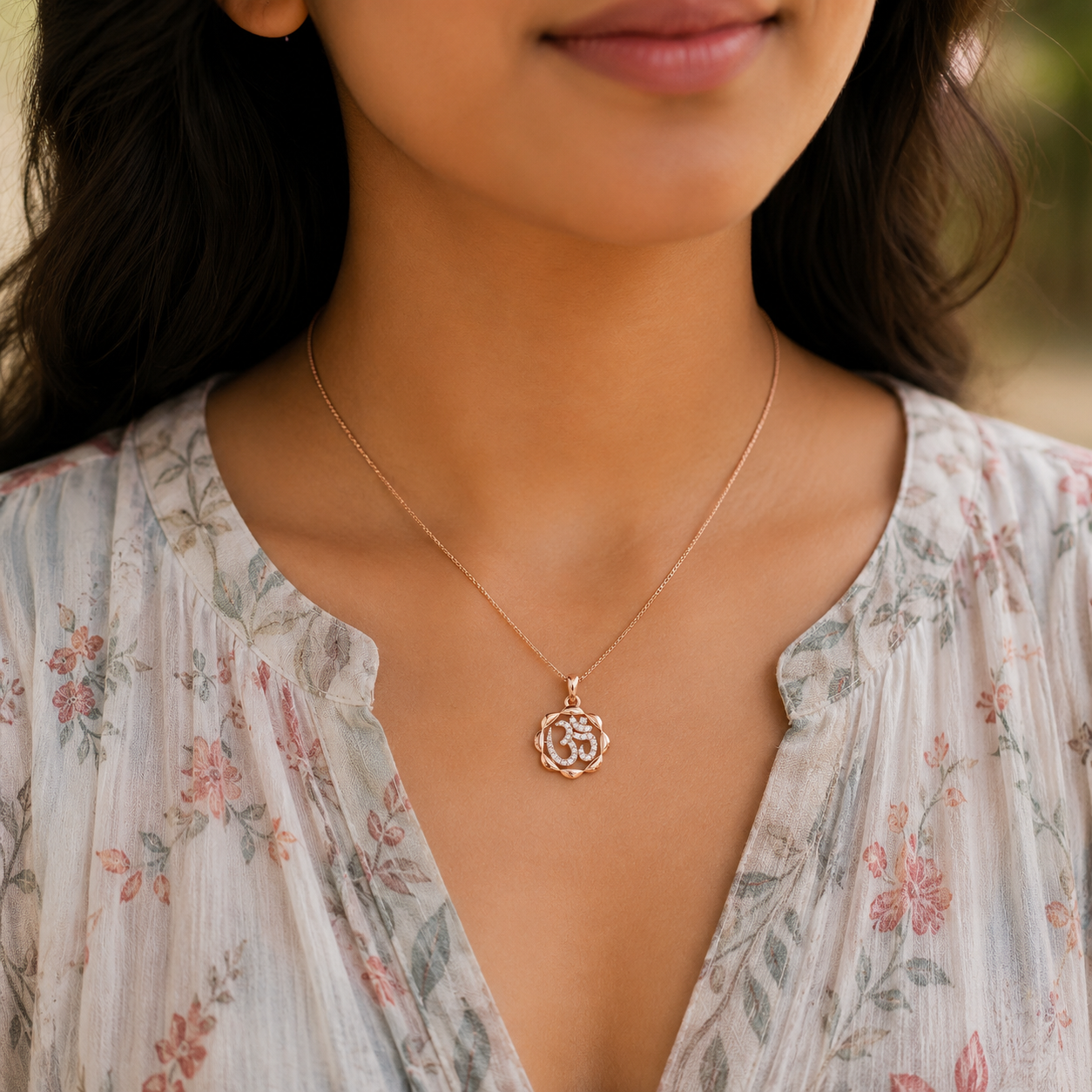 RADIANT CIRCLE OF OM PENDANT - Image 4