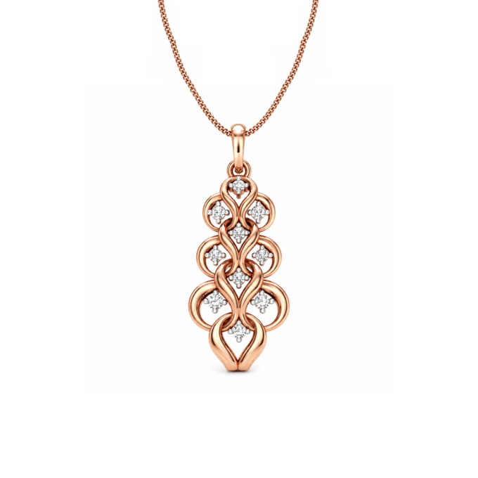 Eternal Unity Interwoven Diamond Pendant