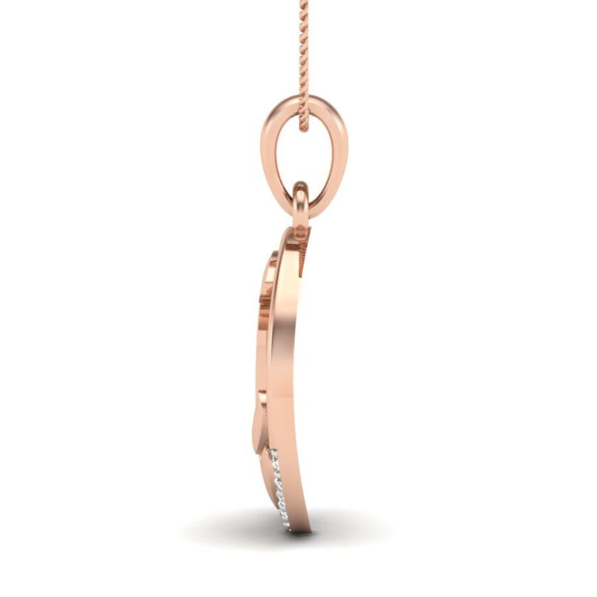 Radiant Initials Diamond Pendant - Image 4