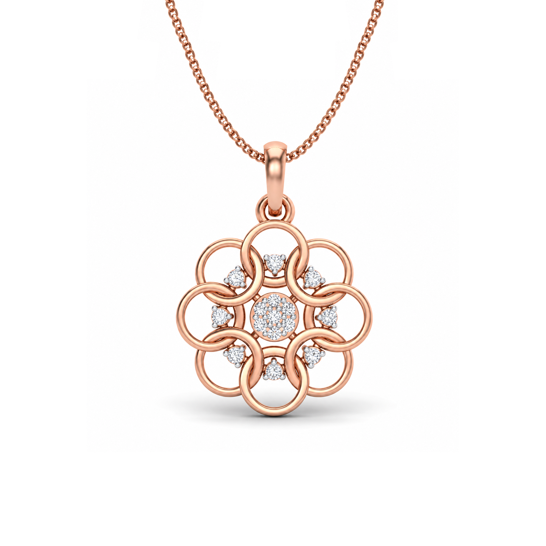 Golden Circle of Unity Pendant