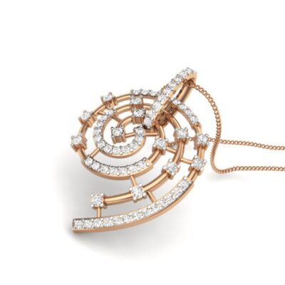Parallel Harmony Diamond Pendant