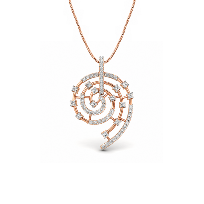 Parallel Harmony Diamond Pendant