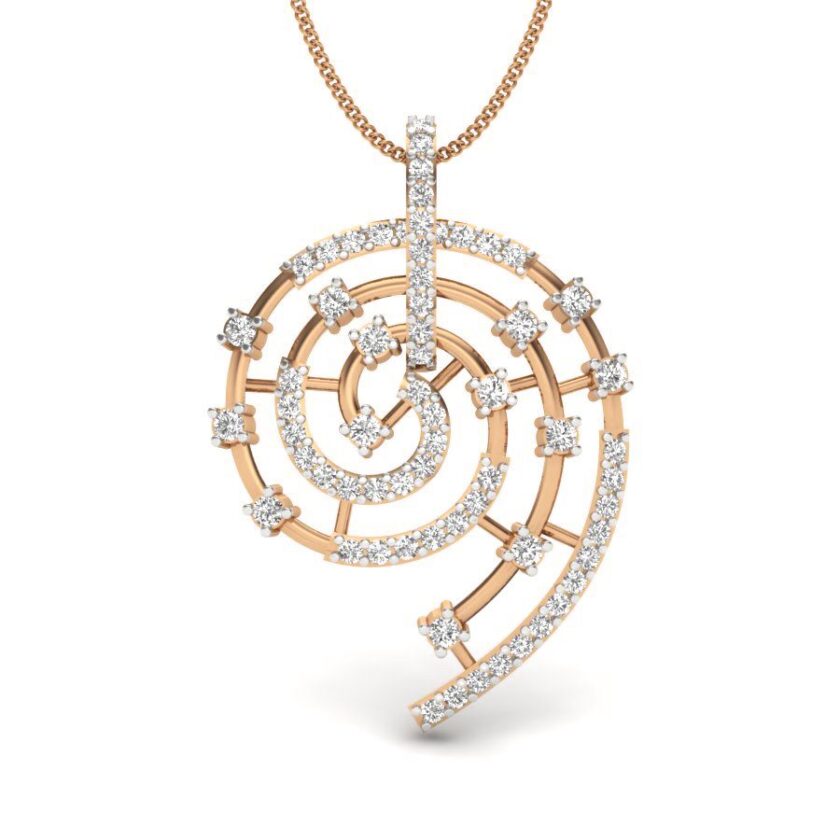 Parallel Harmony Diamond Pendant - Image 2