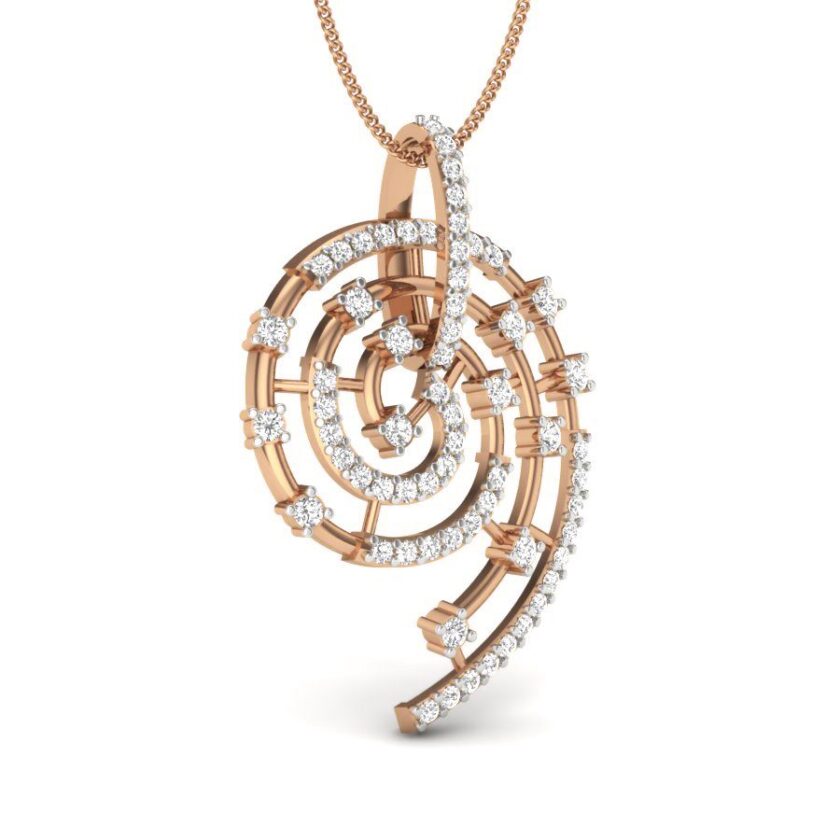 Parallel Harmony Diamond Pendant - Image 3