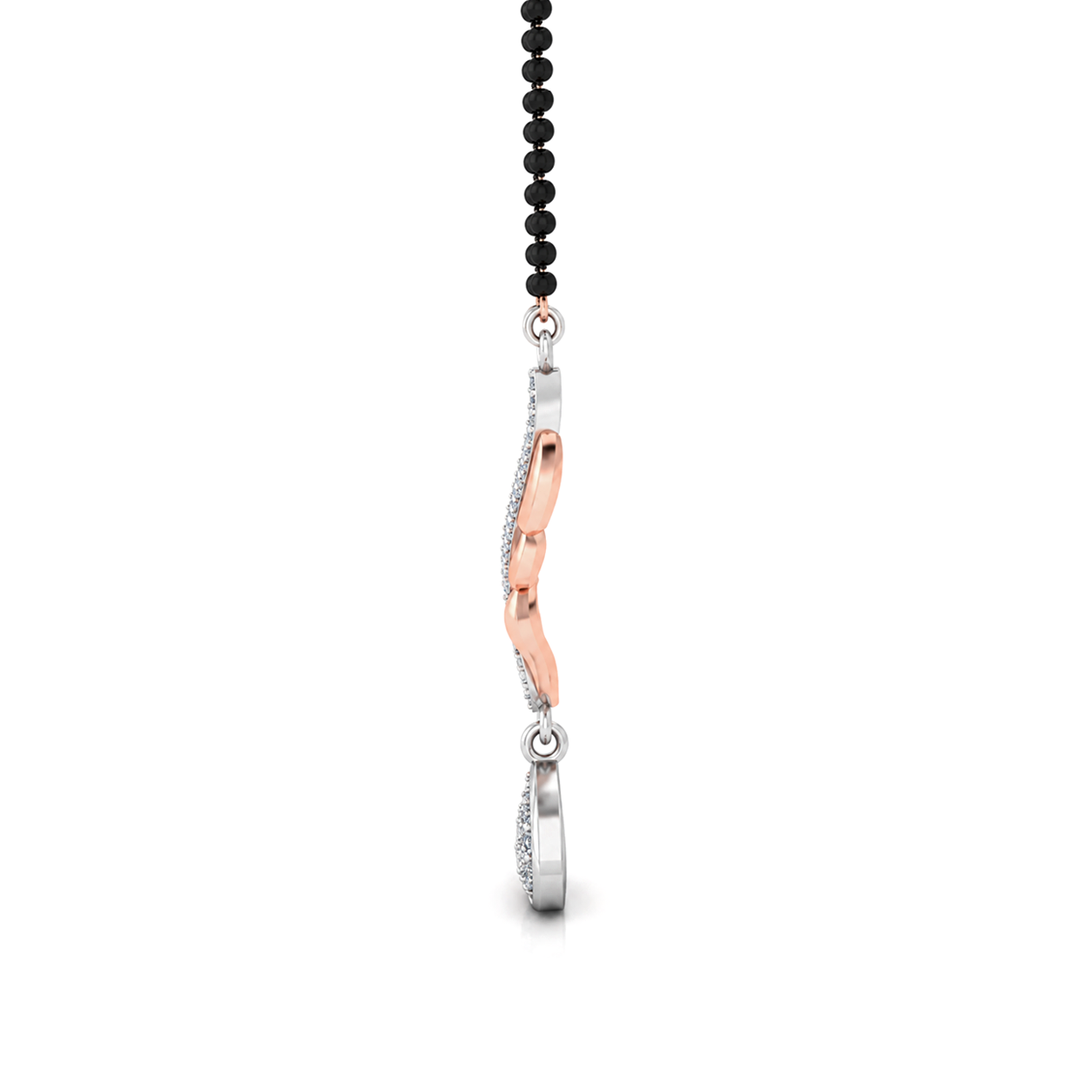 Harmony V-Drop Diamond Mangalsutra Pendant - Image 3