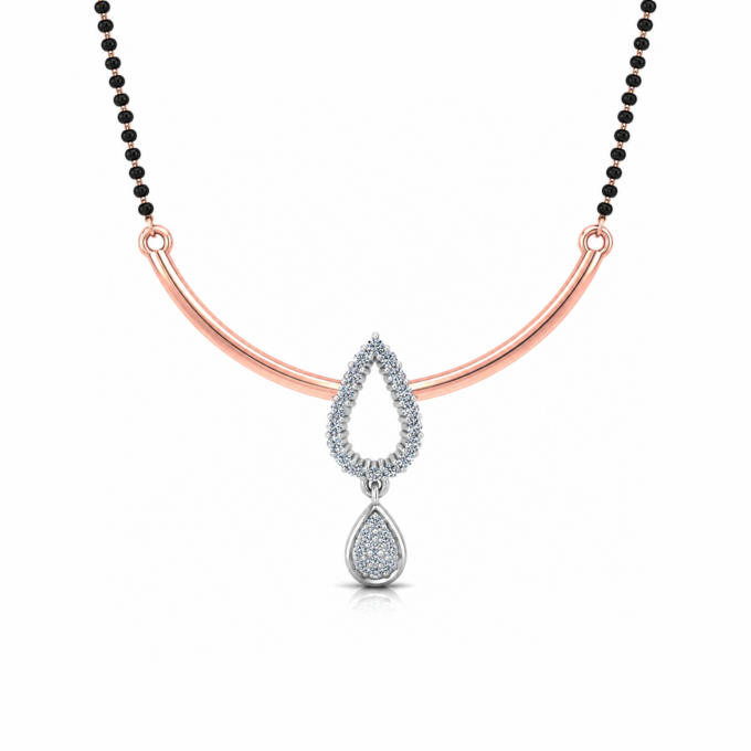 Delicate Drop Diamond Tanmania Pendant