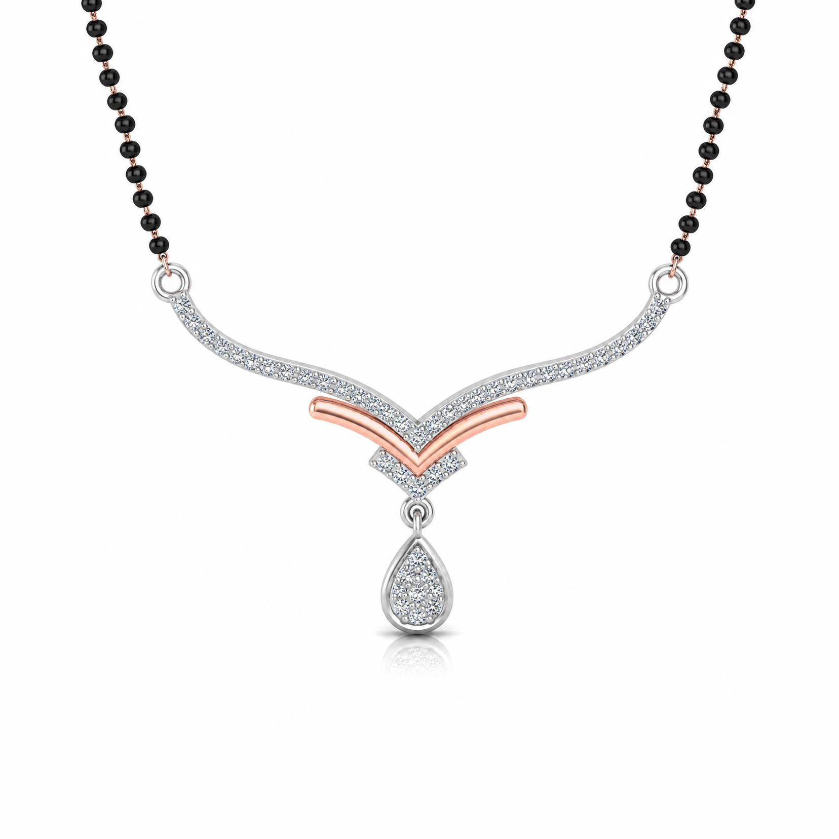 Vibrant V-Drop Diamond Tanmania Pendant