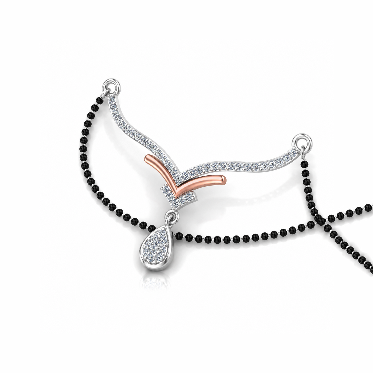 Vibrant V-Drop Diamond Tanmania Pendant - Image 2