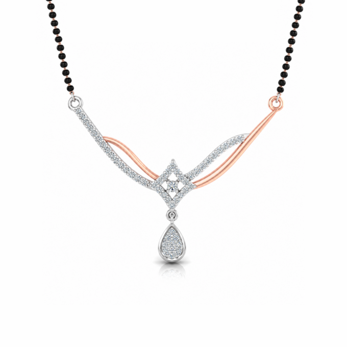 Elegant Square Diamond Tanmania Pendant