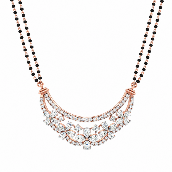 Floral Radiance Diamond Tanmania Pendant