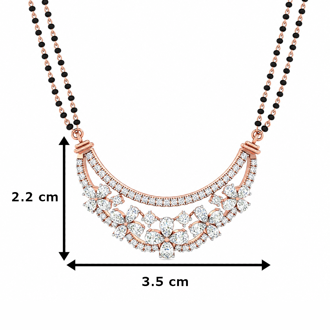Floral Radiance Diamond Tanmania Pendant - Image 3