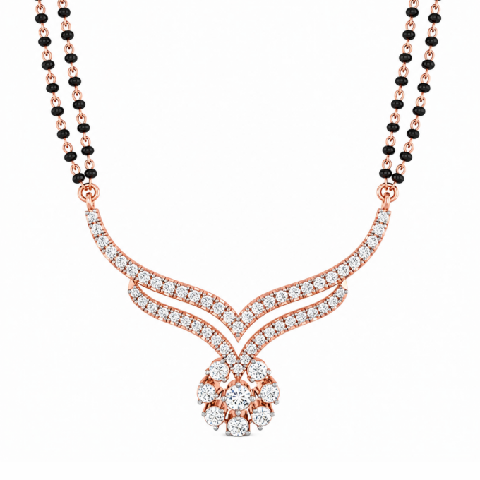 Extended V-Diamond Tanmania Pendant