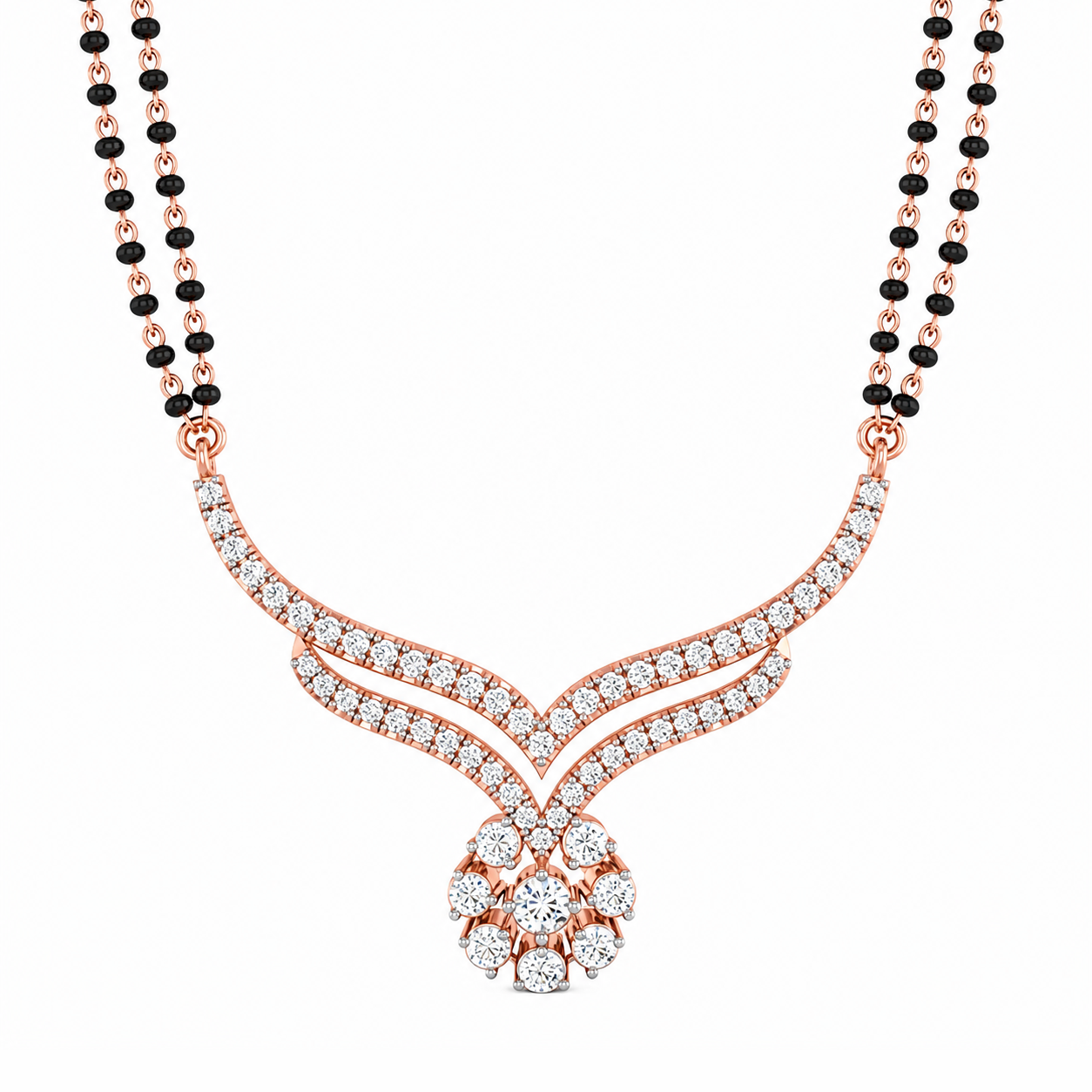 Extended V-Diamond Tanmania Pendant