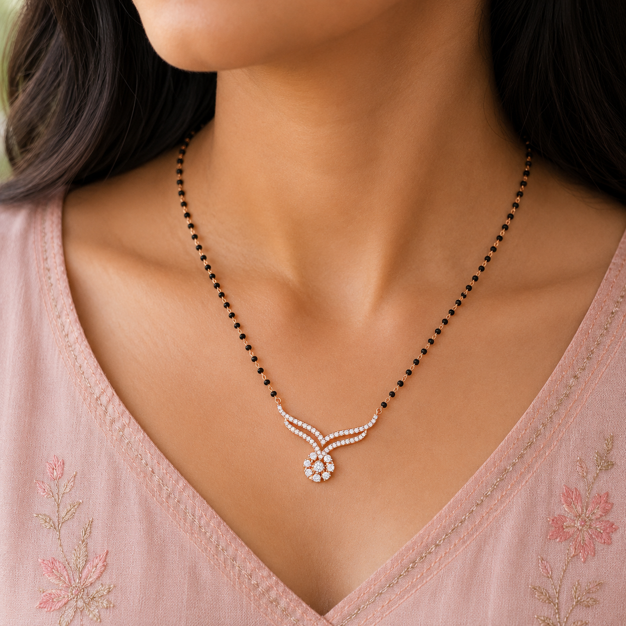 Extended V-Diamond Tanmania Pendant - Image 2