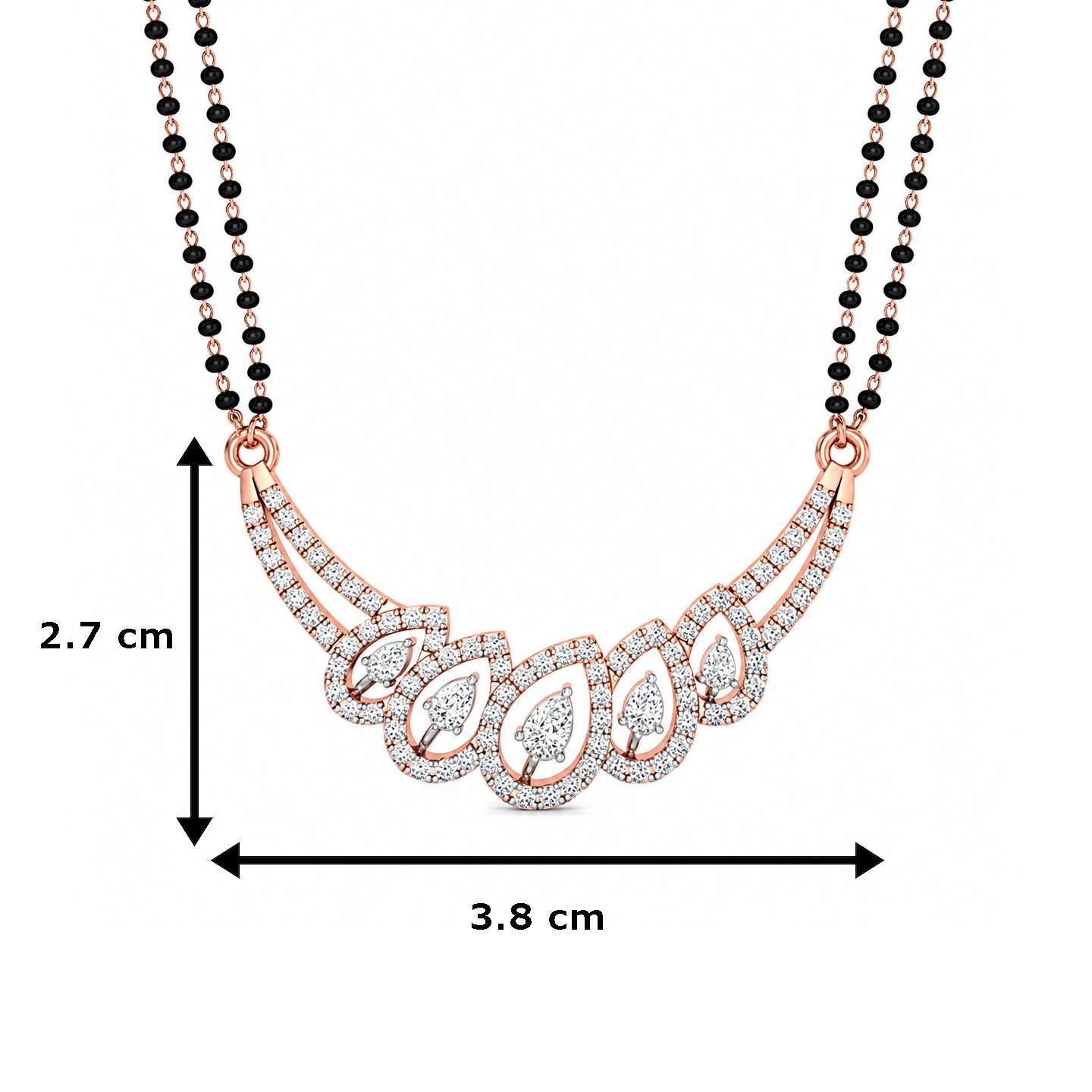 Dazzling Drop Diamond Tanmania Pendant - Image 3