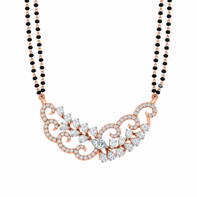 Indo-Western Marquise Diamond Tanmania Pendant
