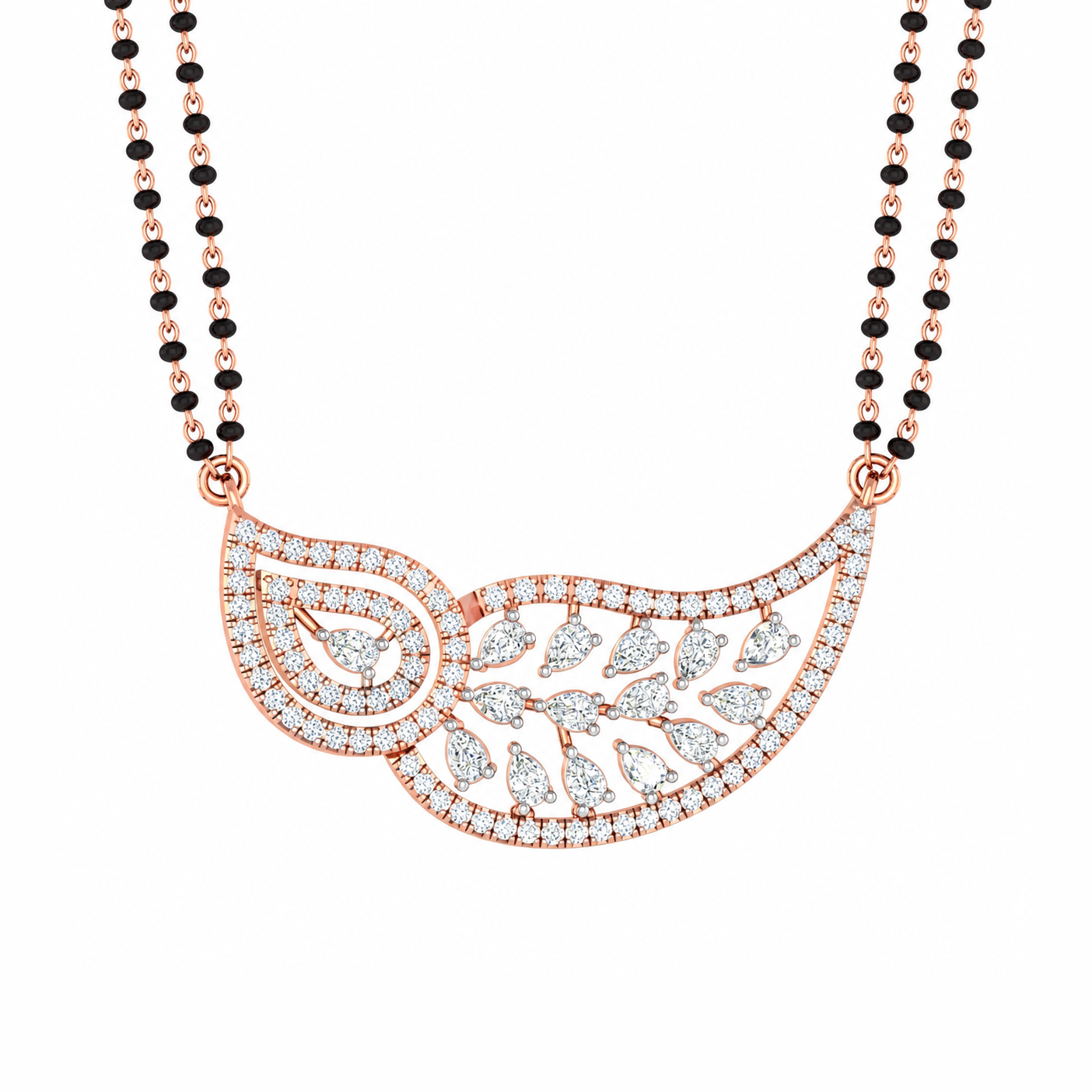 Elegant Drop Diamond Ensemble Tanmania Pendant