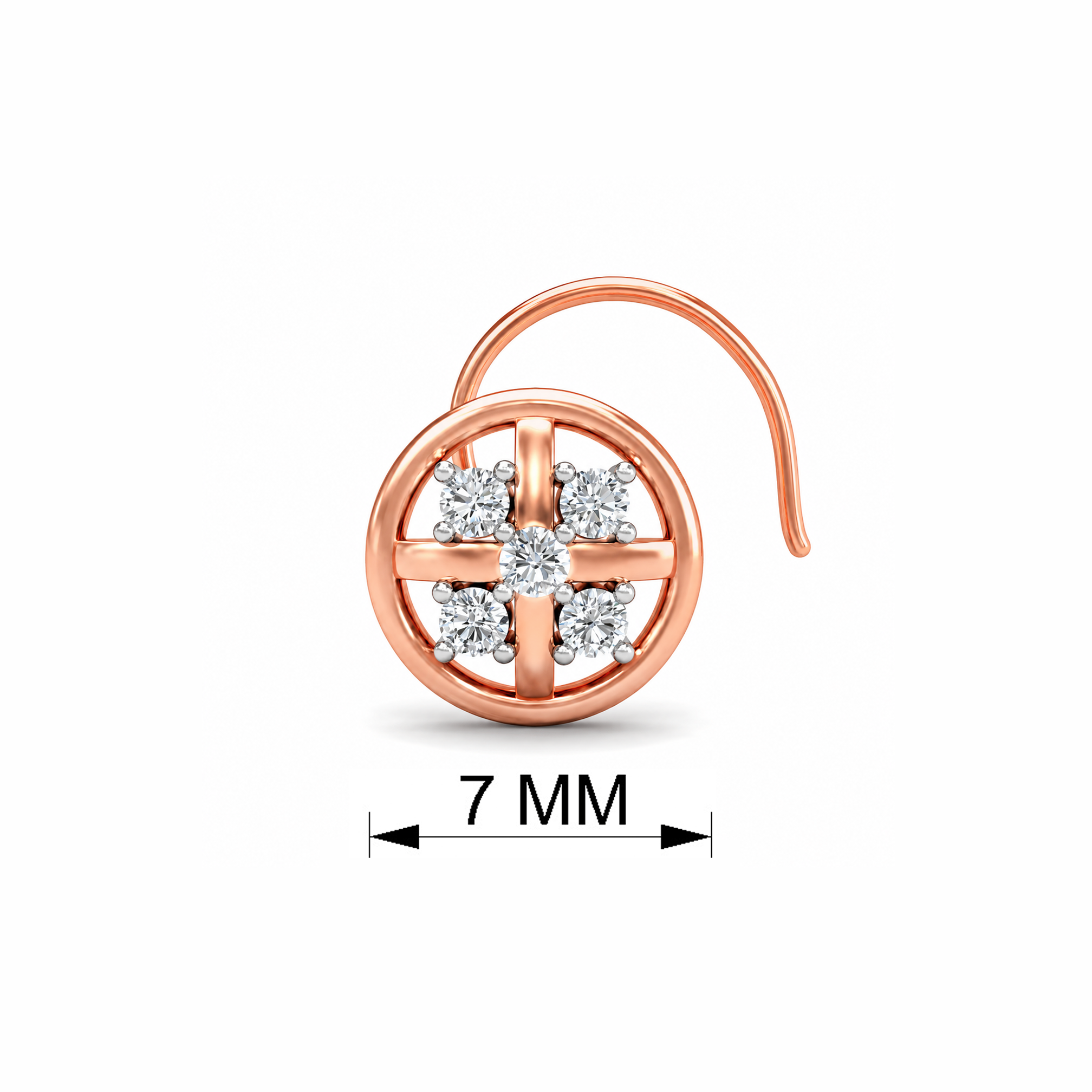 5 Diamonds Nosepin - Image 5