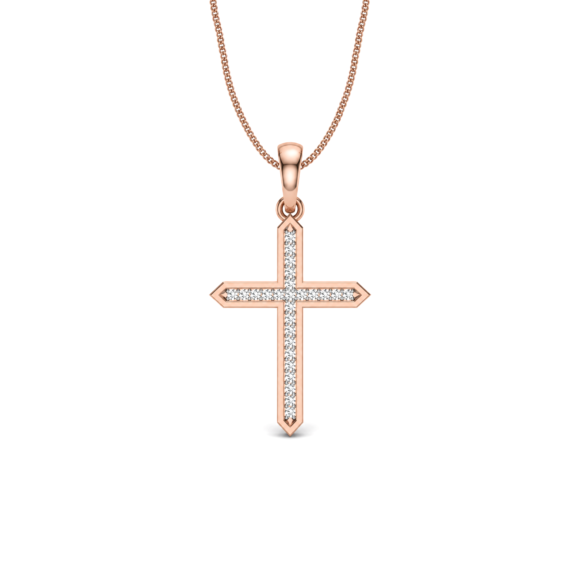 ETERNAL RADIANCE DIAMOND CROSS PENDANT