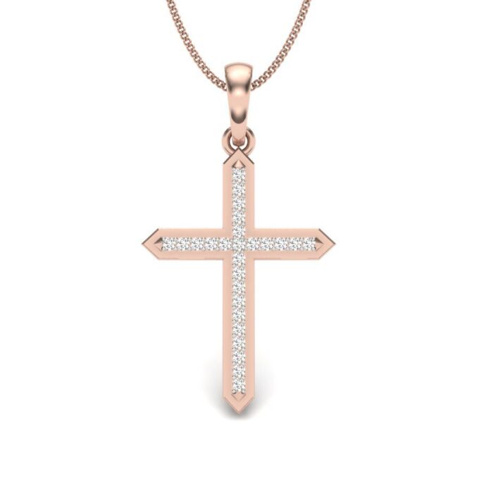 ETERNAL RADIANCE DIAMOND CROSS PENDANT