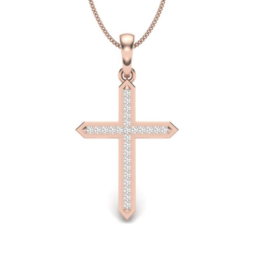ETERNAL RADIANCE DIAMOND CROSS PENDANT - Image 2