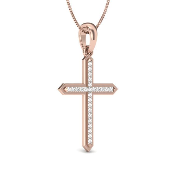 ETERNAL RADIANCE DIAMOND CROSS PENDANT