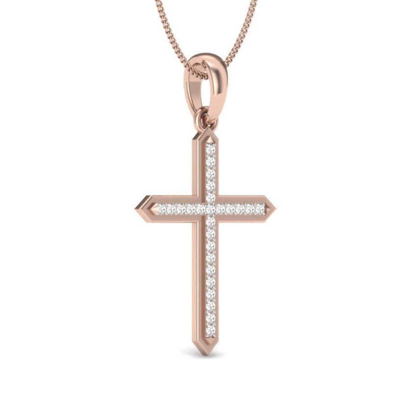 ETERNAL RADIANCE DIAMOND CROSS PENDANT - Image 3