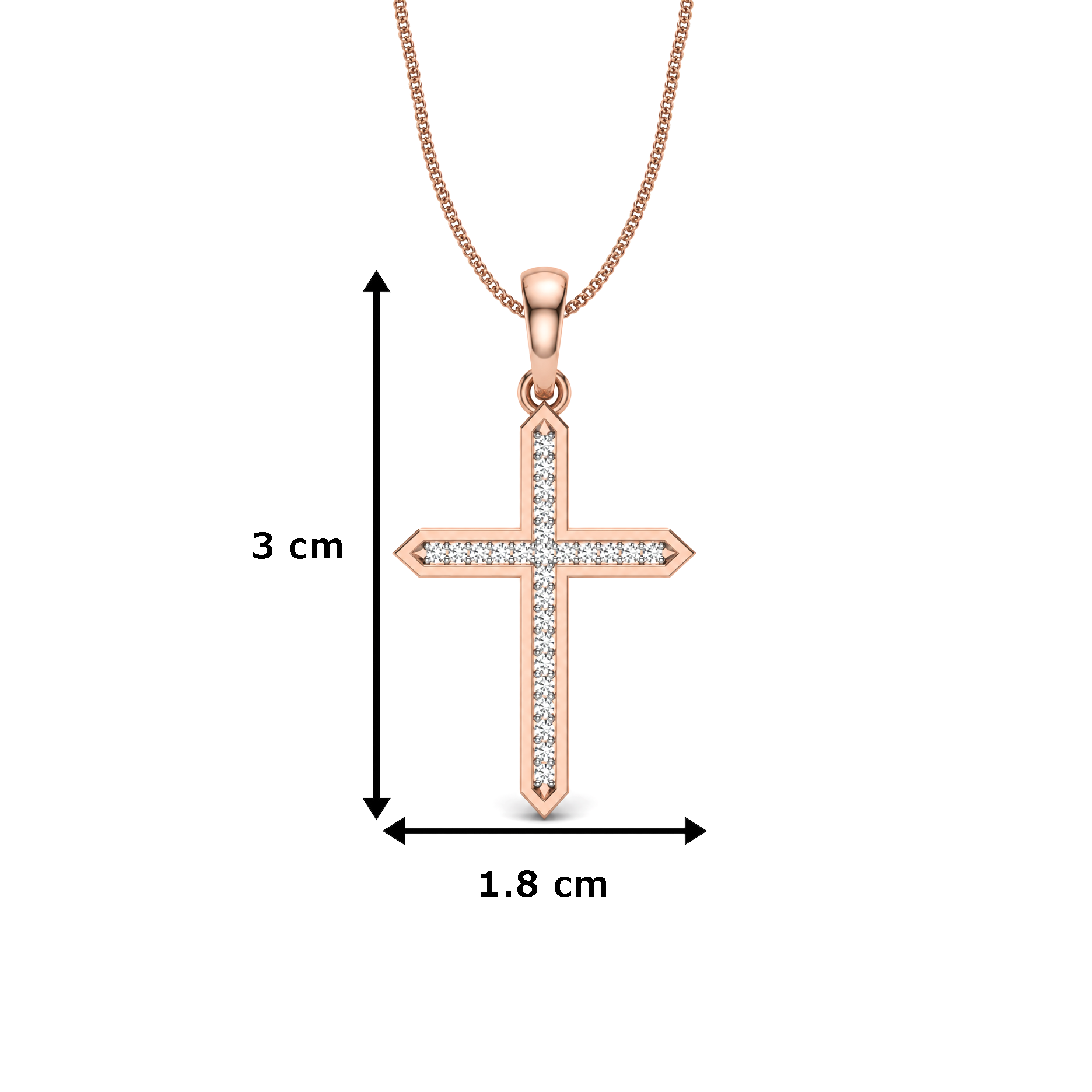 ETERNAL RADIANCE DIAMOND CROSS PENDANT - Image 5