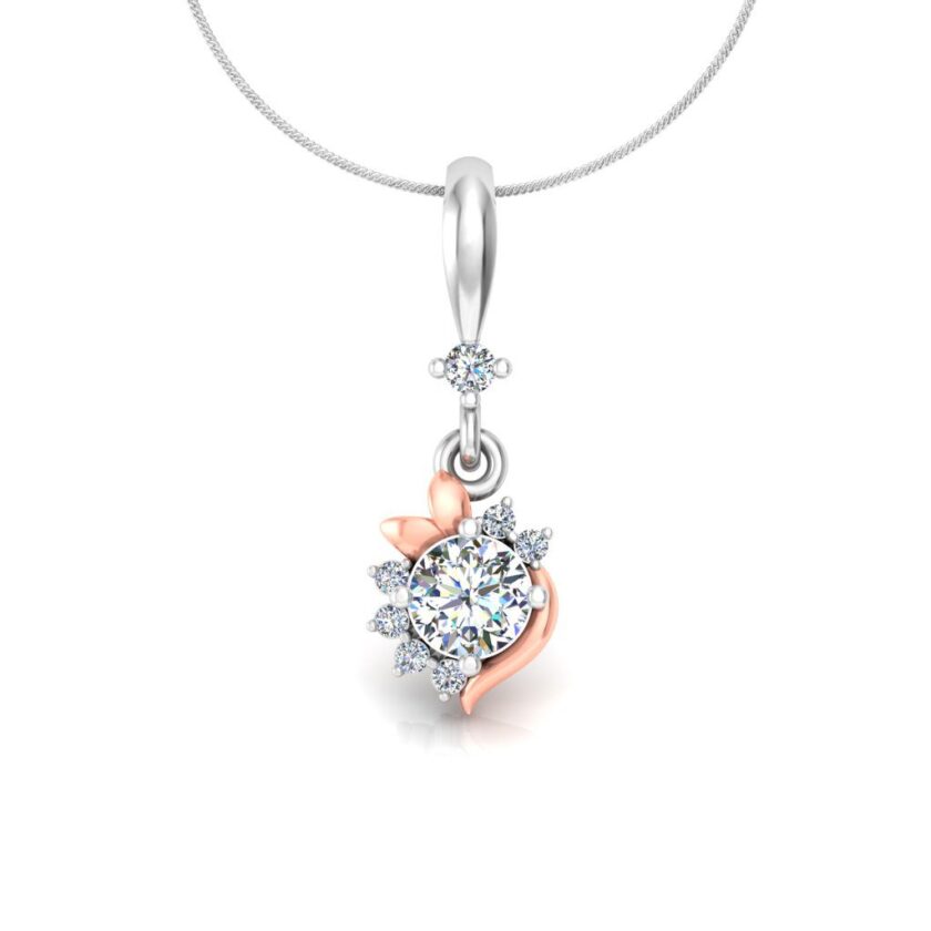 Blossom Fusion Solitaire Pendant - Image 2