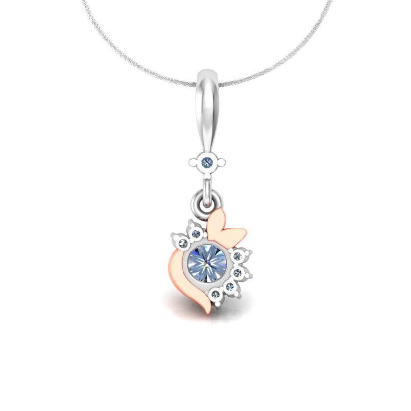 Blossom Fusion Solitaire Pendant - Image 3