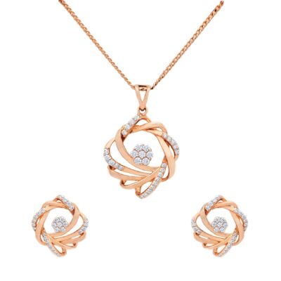 Harmony Solitaire Fusion Diamond Pendant Set
