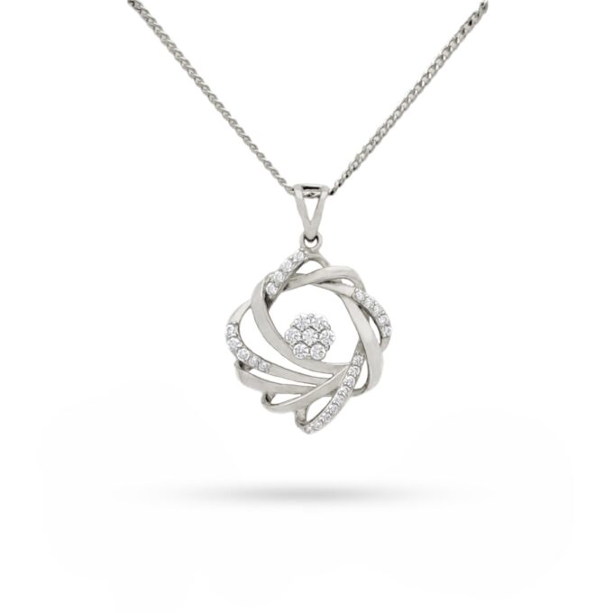 Harmony Solitaire Fusion Diamond Pendant