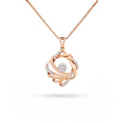 Harmony Solitaire Fusion Diamond Pendant