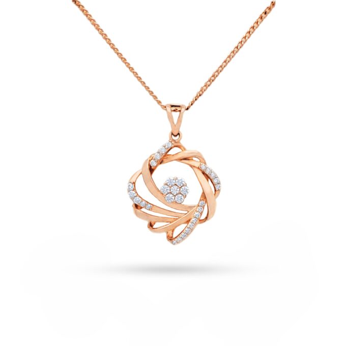 Harmony Solitaire Fusion Diamond Pendant