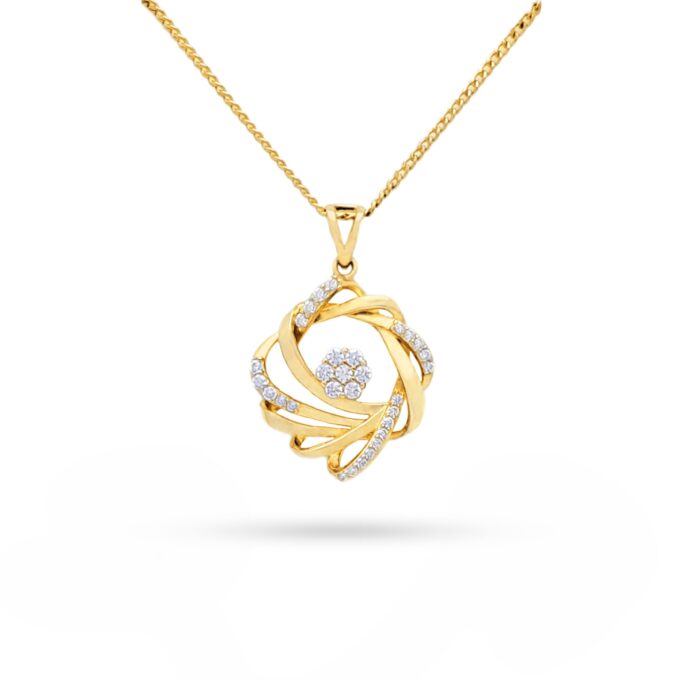 Harmony Solitaire Fusion Diamond Pendant