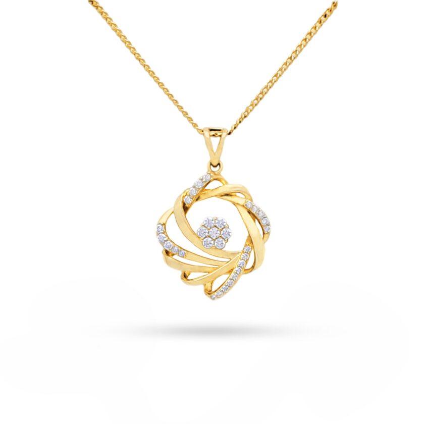Harmony Solitaire Fusion Diamond Pendant - Image 2