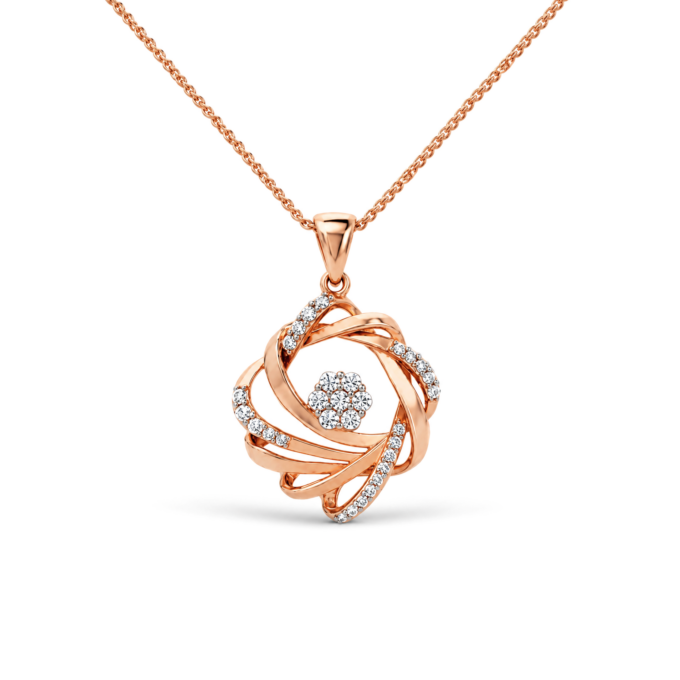 Harmony Solitaire Fusion Diamond Pendant
